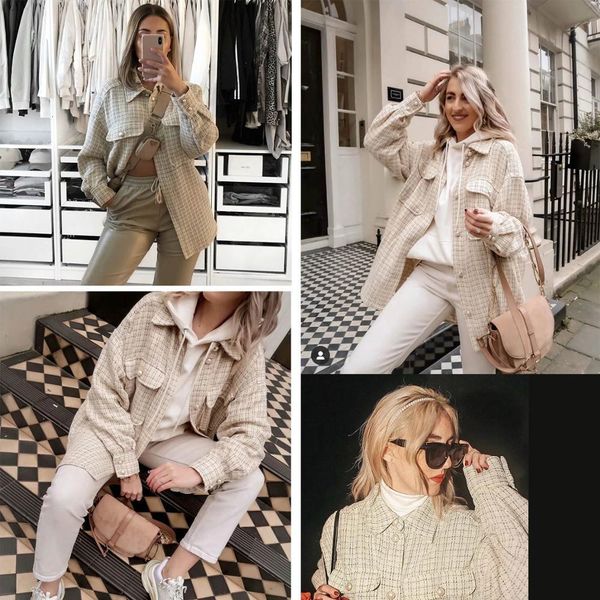 yomisma autumn pearls coats fashion ladies thick plaid coat check shirt jacket women with single-breasted 201014, Black;brown
yomisma autumn pearls coats fashion ladies thick plaid coat check shirt jacket women with single-breasted 201014, Black;brown