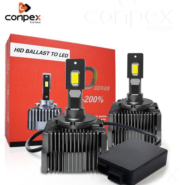 car headlights 2pcs/set conpex led bulb headlight d1s d2s d3s d4s lamp 90w 10000lm original plug play white 6000k automobile headlamp
car headlights 2pcs/set conpex led bulb headlight d1s d2s d3s d4s lamp 90w 10000lm original plug play white 6000k automobile headlamp