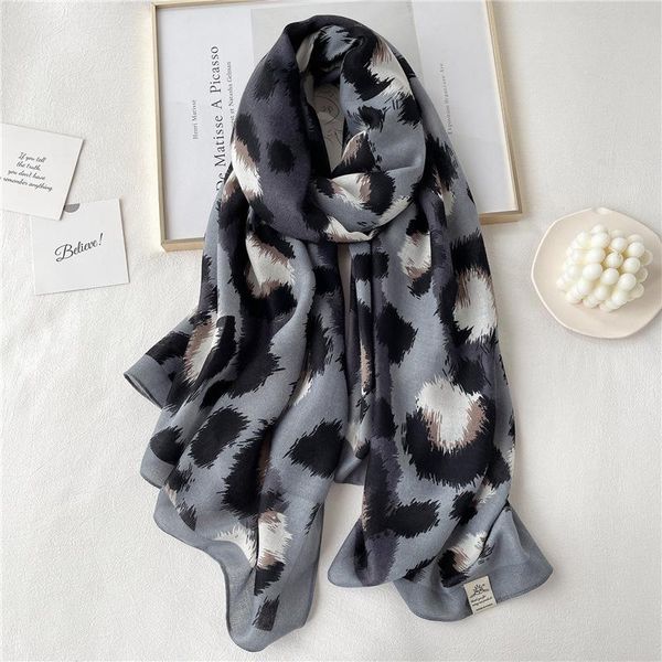 scarves 2021 leopard cotton scarf women soft long hijab shawls wraps lady pashmina foulard bufanda headscarf beach stoles, Blue;gray
scarves 2021 leopard cotton scarf women soft long hijab shawls wraps lady pashmina foulard bufanda headscarf beach stoles, Blue;gray