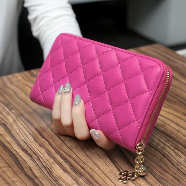 coin purses nine max 2021 women classic small sweet wind simple long wallet zipper with lattice cell phone package, Red;black
coin purses nine max 2021 women classic small sweet wind simple long wallet zipper with lattice cell phone package, Red;black