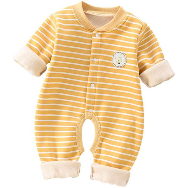 jumpsuits autumn winter thicken cotton baby body suits stripe color yellow pink climbing clothing setsborn clothes for boy girl romper, Blue
jumpsuits autumn winter thicken cotton baby body suits stripe color yellow pink climbing clothing setsborn clothes for boy girl romper, Blue