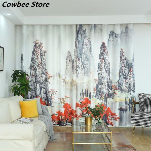 curtain & drapes landscape painting curtains blackout soft elegant classic for living room bedroom
curtain & drapes landscape painting curtains blackout soft elegant classic for living room bedroom
