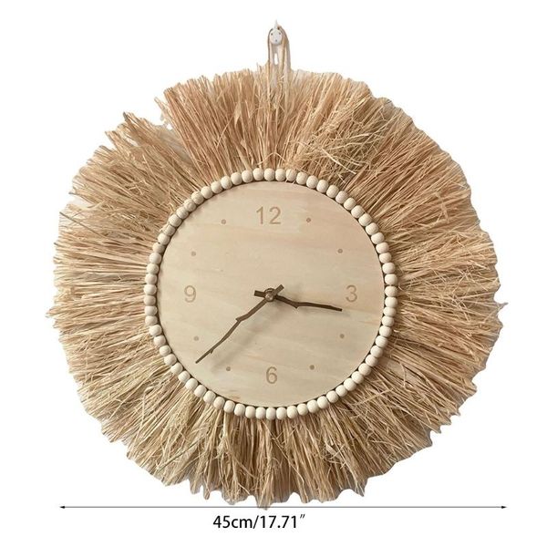 wall clocks straw clock kids room living bedroom study background home decoration wholesale
wall clocks straw clock kids room living bedroom study background home decoration wholesale