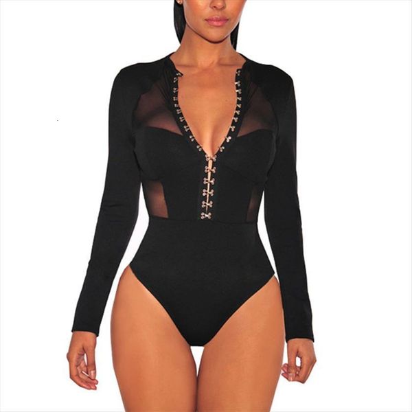 plus size bodysuit long sleeve womens jumpsuit mesh splice transparent lingerie o neck skinny bodys para mujer rs80753, Black;white
plus size bodysuit long sleeve womens jumpsuit mesh splice transparent lingerie o neck skinny bodys para mujer rs80753, Black;white