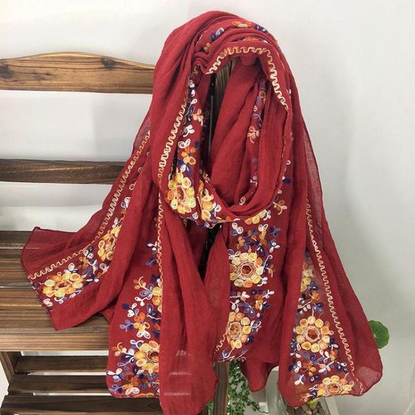 scarves embroider flower ethnic style cotton linen shawl scarf women spring autumn solid silk pashmina bufanda travel muslim hijab wrap, Blue;gray
scarves embroider flower ethnic style cotton linen shawl scarf women spring autumn solid silk pashmina bufanda travel muslim hijab wrap, Blue;gray