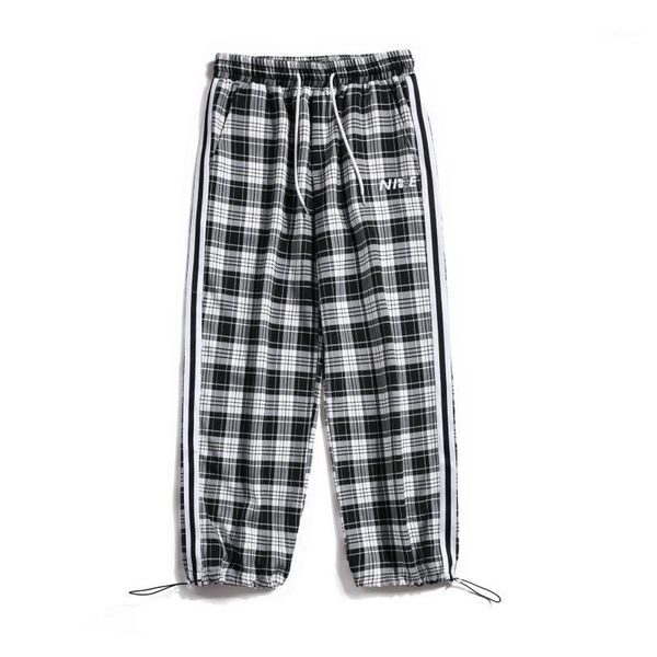 men's pants 2021 autumn original hong kong style casual printed plaid carrot large size sports guard men, Black
men's pants 2021 autumn original hong kong style casual printed plaid carrot large size sports guard men, Black