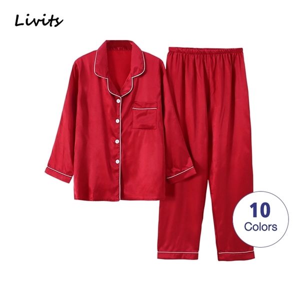 women pajamas sets satin pyjamas nightwear sleepwear lingerie long sleeve cute casual korean sa1060 211215, Black;red
women pajamas sets satin pyjamas nightwear sleepwear lingerie long sleeve cute casual korean sa1060 211215, Black;red