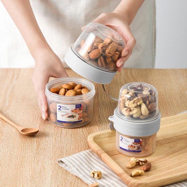 storage bottles & jars portable double-layer preservation tank double layer food jar nuts cereal bottle home kitchen keep fresh transparent
storage bottles & jars portable double-layer preservation tank double layer food jar nuts cereal bottle home kitchen keep fresh transparent