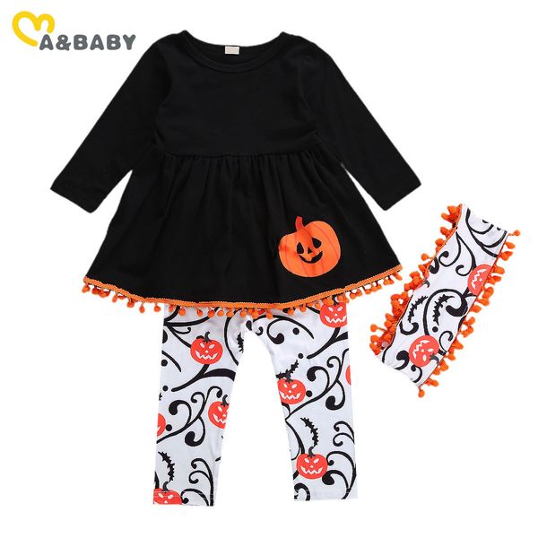 1-6y halloween children clothes set toddler kid girls pumpkin tunic t shirt pants + scarf outfits autumn costumes 210515, White
1-6y halloween children clothes set toddler kid girls pumpkin tunic t shirt pants + scarf outfits autumn costumes 210515, White