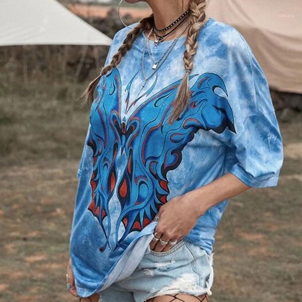 women's t-shirt women's tie dye blue butterfly graphic tees women o neck short sleeve casual tshirt summer plus size streetwear, White
women's t-shirt women's tie dye blue butterfly graphic tees women o neck short sleeve casual tshirt summer plus size streetwear, White