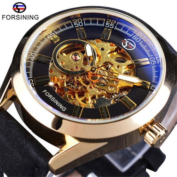 wristwatches forsining mens watches 2021 mechanical watch hollow engraving black gold case leather skeleton for men, Slivery;brown 
wristwatches forsining mens watches 2021 mechanical watch hollow engraving black gold case leather skeleton for men, Slivery;brown