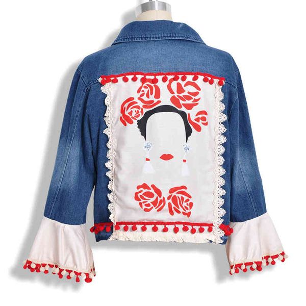women jacket denim jeans jackets coats bohemian fashion long sleeve women's clothing loose vintage drop ladies clothes 200919, Black;brown
women jacket denim jeans jackets coats bohemian fashion long sleeve women's clothing loose vintage drop ladies clothes 200919, Black;brown