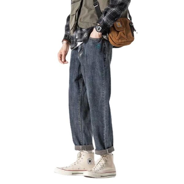 men's jeans vintage distressed mens pants slim fit loose cargo men streetwear, Blue
men's jeans vintage distressed mens pants slim fit loose cargo men streetwear, Blue