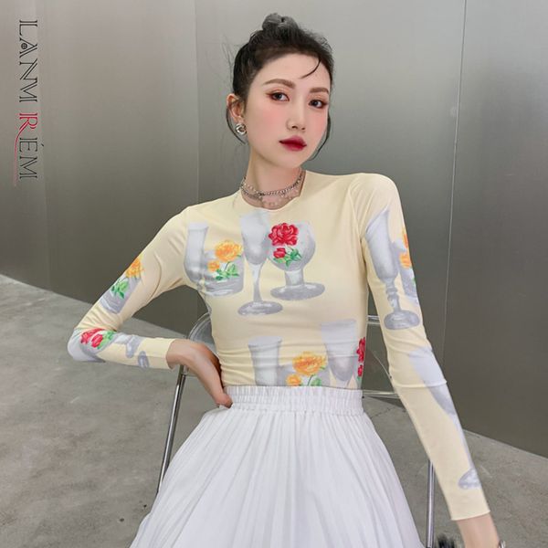 women printing t-shirt round neck long sleeve slim fit lady shirts fashion summer arrivals 2h029 210507, White
women printing t-shirt round neck long sleeve slim fit lady shirts fashion summer arrivals 2h029 210507, White