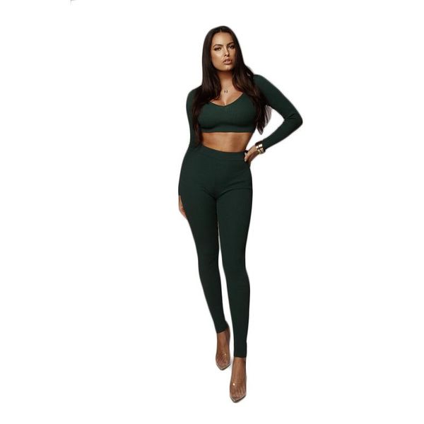 women's two piece pants autumn women 2 sets v neck ribbed long sleeve short and tracksuits, White
women's two piece pants autumn women 2 sets v neck ribbed long sleeve short and tracksuits, White
