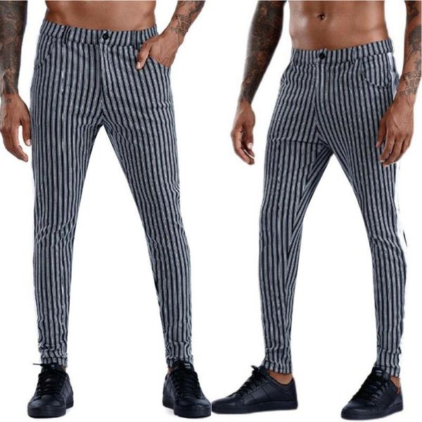men's pants mens striped slim fit long casual work fashion jegging trousers plus size, Black
men's pants mens striped slim fit long casual work fashion jegging trousers plus size, Black
