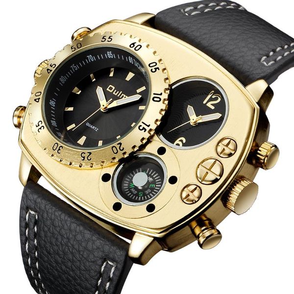 wristwatches creative men watch quartz unique two dial compass sport super big large military masculinity wristwatch, Slivery;brown
wristwatches creative men watch quartz unique two dial compass sport super big large military masculinity wristwatch, Slivery;brown