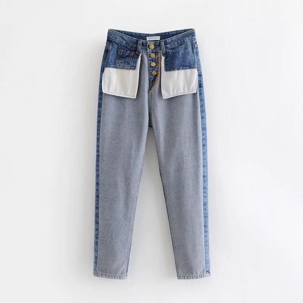 women's jeans fall 2021 harem pants korean style ins clothing spring and autumn flanging contrast color cropped, Blue
women's jeans fall 2021 harem pants korean style ins clothing spring and autumn flanging contrast color cropped, Blue