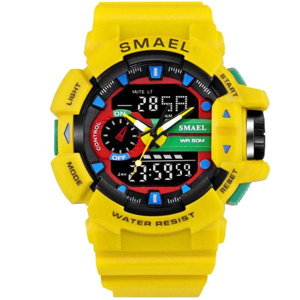 brand men sport watches dual display watch led digital analog electronic quartz 30m waterproof male clock wristwatches, Slivery;brown
brand men sport watches dual display watch led digital analog electronic quartz 30m waterproof male clock wristwatches, Slivery;brown