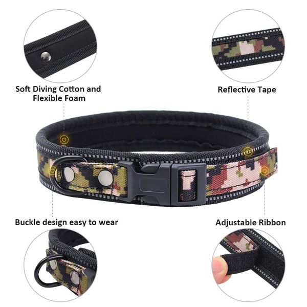 dog collars & leashes print collar soft foam padded safety for medium small adjustable reflective pet husky teddy products
dog collars & leashes print collar soft foam padded safety for medium small adjustable reflective pet husky teddy products