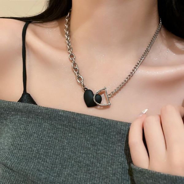 pendant necklaces lovoacc dainty black color love heart necklace for women hollow letter asymmetric chunky chain chokers jewelry, Silver
pendant necklaces lovoacc dainty black color love heart necklace for women hollow letter asymmetric chunky chain chokers jewelry, Silver
