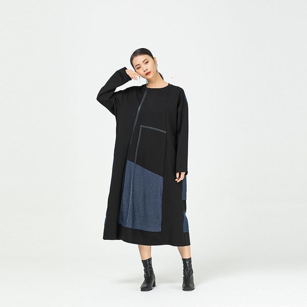 dress 2021 of loose sprng women dressed in large retail sizes denim jean long jackets a313, Black;gray
dress 2021 of loose sprng women dressed in large retail sizes denim jean long jackets a313, Black;gray