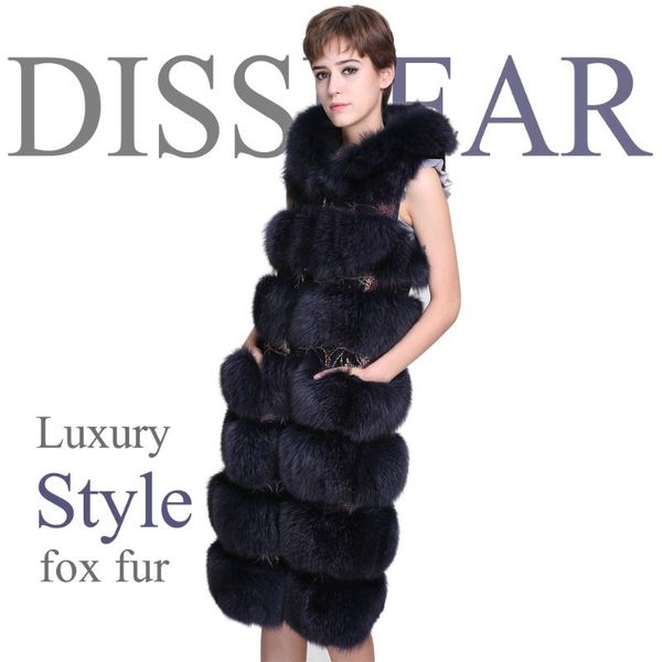 women's fur & faux long fashion real hood vest for women 2021 upscale eelegant female winter warm jackets young lady natural coats, Black
women's fur & faux long fashion real hood vest for women 2021 upscale eelegant female winter warm jackets young lady natural coats, Black
