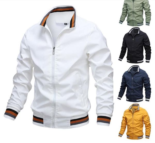 men slim fit bomber jacket solid color sports overcoats jaqueta masculina men's casual jackets spring autumn, Black;brown
men slim fit bomber jacket solid color sports overcoats jaqueta masculina men's casual jackets spring autumn, Black;brown