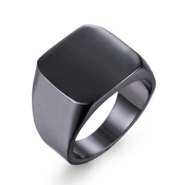 cluster rings square large width ring for male high polished black/gold/silver color mens signet finger band minimalist boyfriend gift 8-13, Golden;silver
cluster rings square large width ring for male high polished black/gold/silver color mens signet finger band minimalist boyfriend gift 8-13, Golden;silver