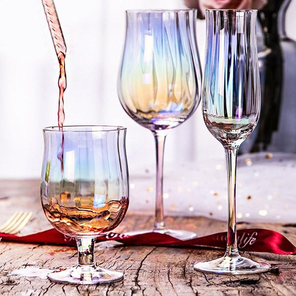 european style vertical stripe crystal glass tulip wine family red champagne tall goblet glasses
european style vertical stripe crystal glass tulip wine family red champagne tall goblet glasses