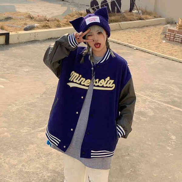 women's jackets retro loose printed baseball uniform all-match jacket harajuku women oversized v-neck coat ptpw, Black;brown
women's jackets retro loose printed baseball uniform all-match jacket harajuku women oversized v-neck coat ptpw, Black;brown