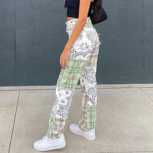 spring/autumn personality street plaid printing stitching retro totem contrast color blush short denim pants straight women's & capris, Black;white
spring/autumn personality street plaid printing stitching retro totem contrast color blush short denim pants straight women's & capris, Black;white