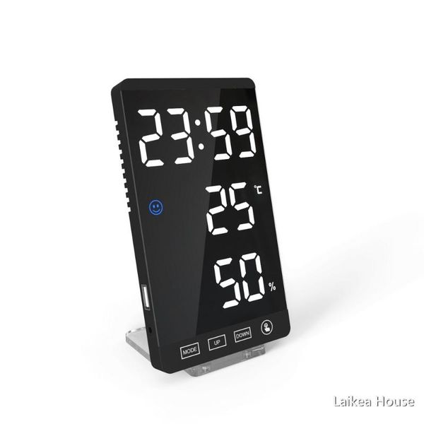 display mirror clock and hygrometer electronic weather alarm usb output port table abs 6 inches other clocks & accessories
display mirror clock and hygrometer electronic weather alarm usb output port table abs 6 inches other clocks & accessories