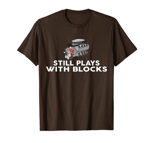 still plays with blocks t-shirt t-shirt, White;black