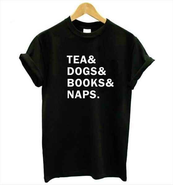 tea dogs books naps women t shirts letters cotton casual funny for lady yong girl drop ship s 224, White
tea dogs books naps women t shirts letters cotton casual funny for lady yong girl drop ship s 224, White