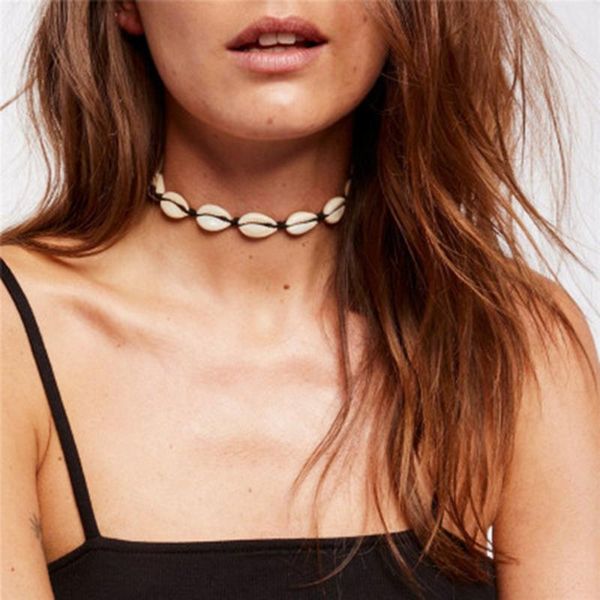 chokers fashion handmade rope chain natural shell necklace collar seashell choker for women summer beach jewelry, Golden;silver
chokers fashion handmade rope chain natural shell necklace collar seashell choker for women summer beach jewelry, Golden;silver