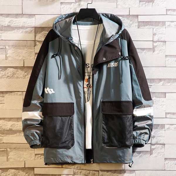 men harajuku patchwork jackets coats 2021 japanese streetwear vintage windbreaker korean hooded bomber drop men's, Black;brown
men harajuku patchwork jackets coats 2021 japanese streetwear vintage windbreaker korean hooded bomber drop men's, Black;brown
