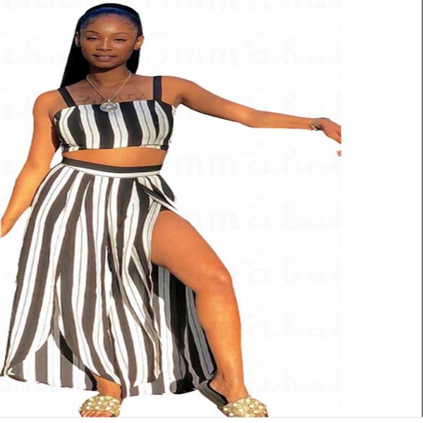 women's tracksuits women summer sling striped sleeveless wide leg long pants suit casual clubwear party, Gray
women's tracksuits women summer sling striped sleeveless wide leg long pants suit casual clubwear party, Gray