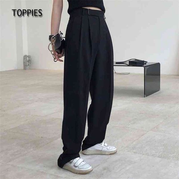 causal suit pants women high waist overlength belt bottoms female loose trousers japan streetwear 210421, Black;white
causal suit pants women high waist overlength belt bottoms female loose trousers japan streetwear 210421, Black;white