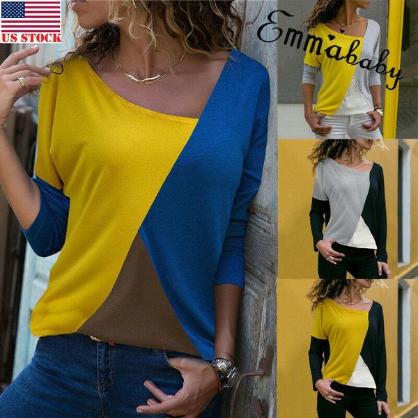 autumn long sleeve blouse women 2021 casual skew collar patchwork shirt slim office lady basic tee 2xl women's blouses & shirts, White
autumn long sleeve blouse women 2021 casual skew collar patchwork shirt slim office lady basic tee 2xl women's blouses & shirts, White