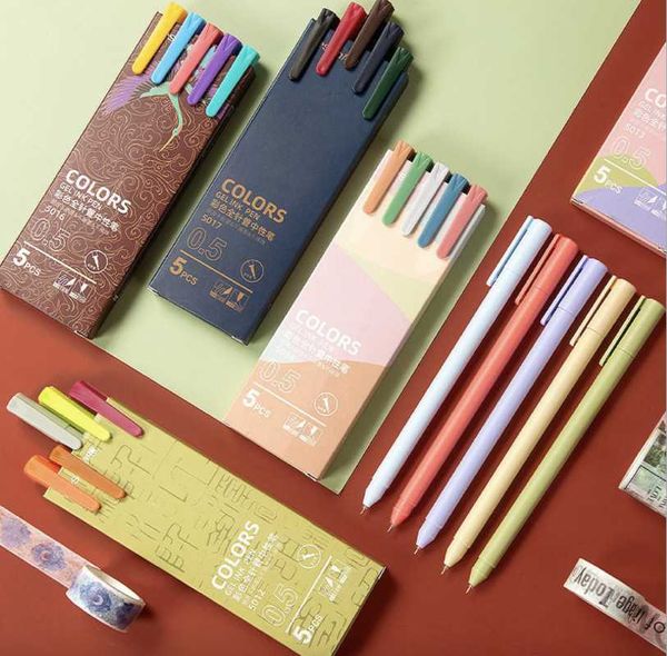 gel pens 5pcs sign pen stationery set 0.5mm black ink smooth writing durable morandi signature color vintage macaroon school gift
gel pens 5pcs sign pen stationery set 0.5mm black ink smooth writing durable morandi signature color vintage macaroon school gift