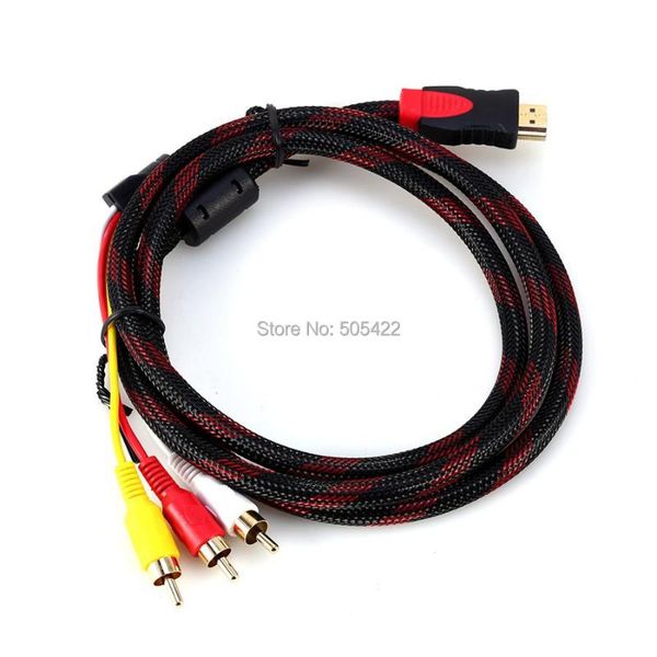30pcs/lot 5ft 1080p brand male to 3 rca video audio av cable for hdtv dvd 1.5m cables & connectors
30pcs/lot 5ft 1080p brand male to 3 rca video audio av cable for hdtv dvd 1.5m cables & connectors
