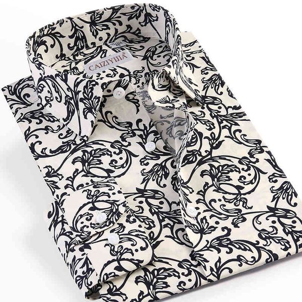 men's casual beach floral printed hawaiian shirts pocket-less design long-sleeve standard-fit button-up stylish flowers shirt 210410, White;black
men's casual beach floral printed hawaiian shirts pocket-less design long-sleeve standard-fit button-up stylish flowers shirt 210410, White;black