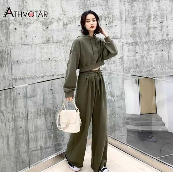 women's two piece pants athvotar set women fitness and high waist hooded sportswear tracksuits sweat suits, White
women's two piece pants athvotar set women fitness and high waist hooded sportswear tracksuits sweat suits, White