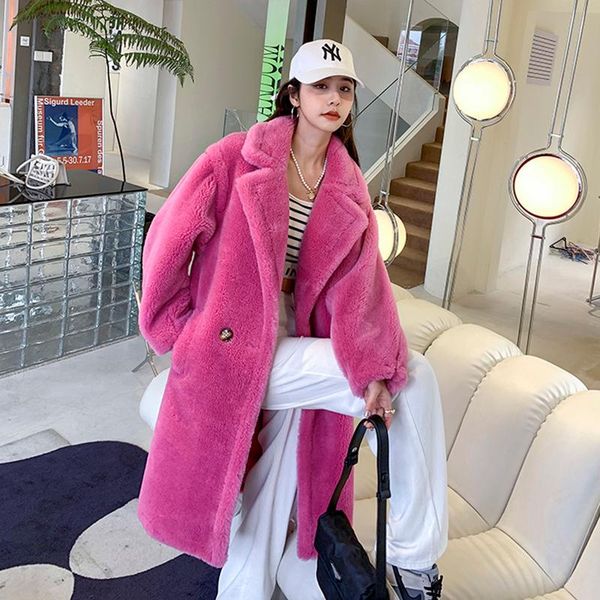 women's fur & faux 2021 winter think warm long woman coats real sheep jackets suit collar shearing wool leather overcoats, Black
women's fur & faux 2021 winter think warm long woman coats real sheep jackets suit collar shearing wool leather overcoats, Black