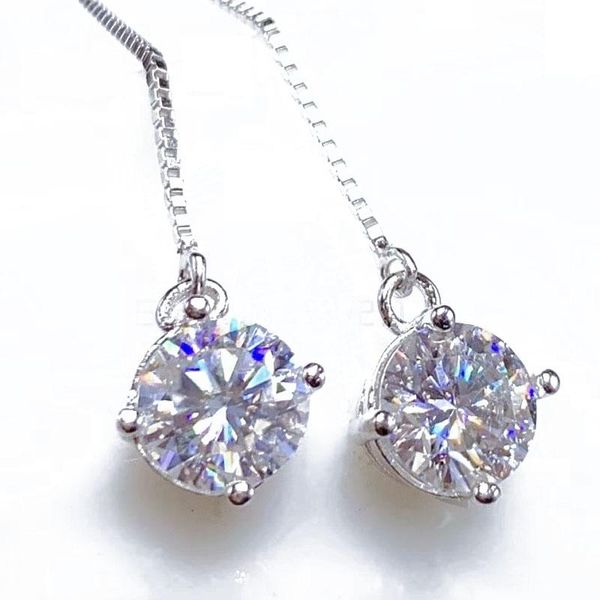 dangle & chandelier shiny women's pendant earrings, 925 silver hook, year gift