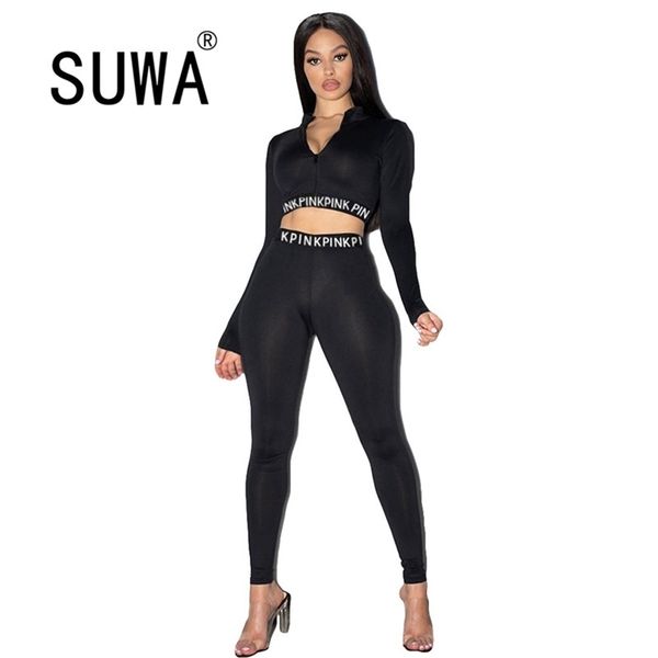 black white letter printed loungewear women sets clothes long sleeve crop tunic sports high waist pants fitness wear 210525
black white letter printed loungewear women sets clothes long sleeve crop tunic sports high waist pants fitness wear 210525