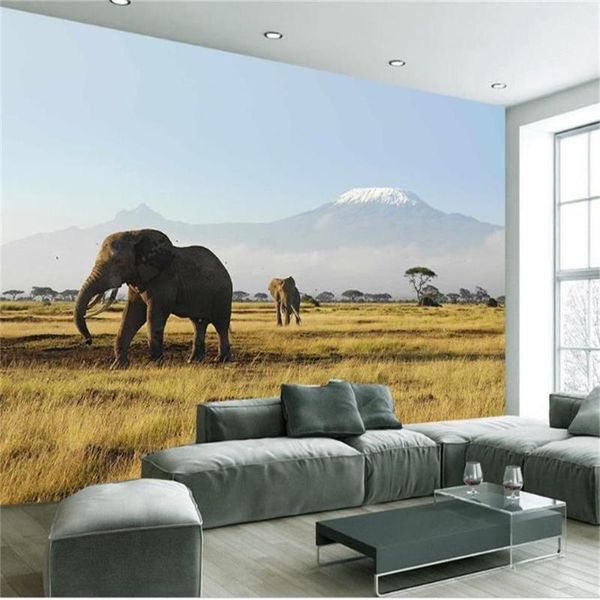 custom 3d po wallpaper mural room sofa tv backdrop living african savannah walking elephant view picture wallpapers
custom 3d po wallpaper mural room sofa tv backdrop living african savannah walking elephant view picture wallpapers