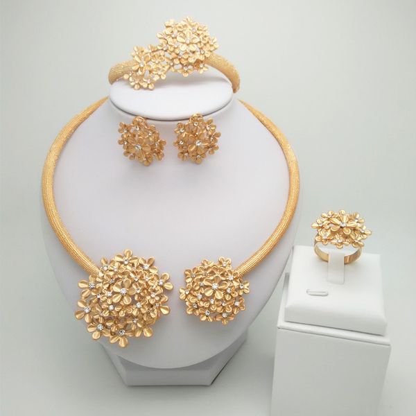 kingdom ma nigerian wedding bridal african gold color jewelry set dubai necklace bracelet earrings ring sets, Golden;silver
kingdom ma nigerian wedding bridal african gold color jewelry set dubai necklace bracelet earrings ring sets, Golden;silver