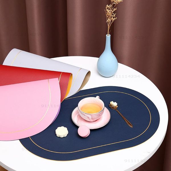mats & pads 2pcs high-end el double-sided oval table mat pvc leather tableware household non-slip insulation
mats & pads 2pcs high-end el double-sided oval table mat pvc leather tableware household non-slip insulation
